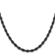 Stainless Steel 4 mm Rope Chain Necklace, Polished