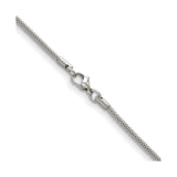 Stainless Steel 2.5 mm Polished Chain Necklace alternate angle