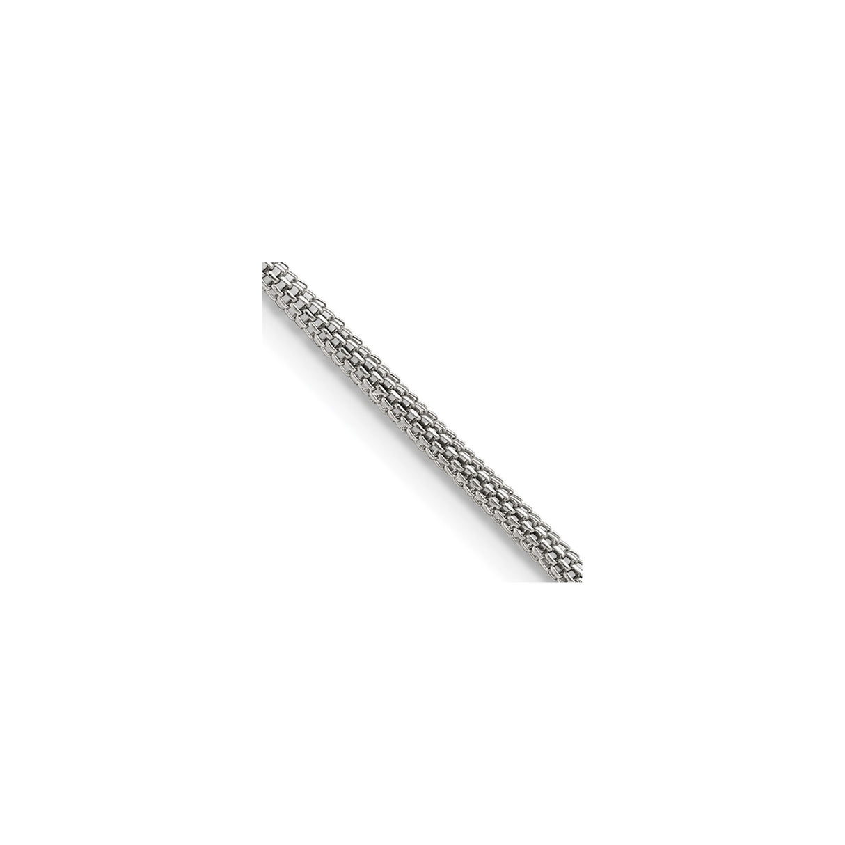 Stainless Steel 2.5 mm Polished Chain Necklace detail view