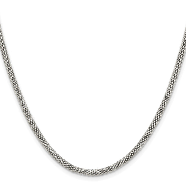 Stainless Steel 3.2 mm Polished Chain Necklace
