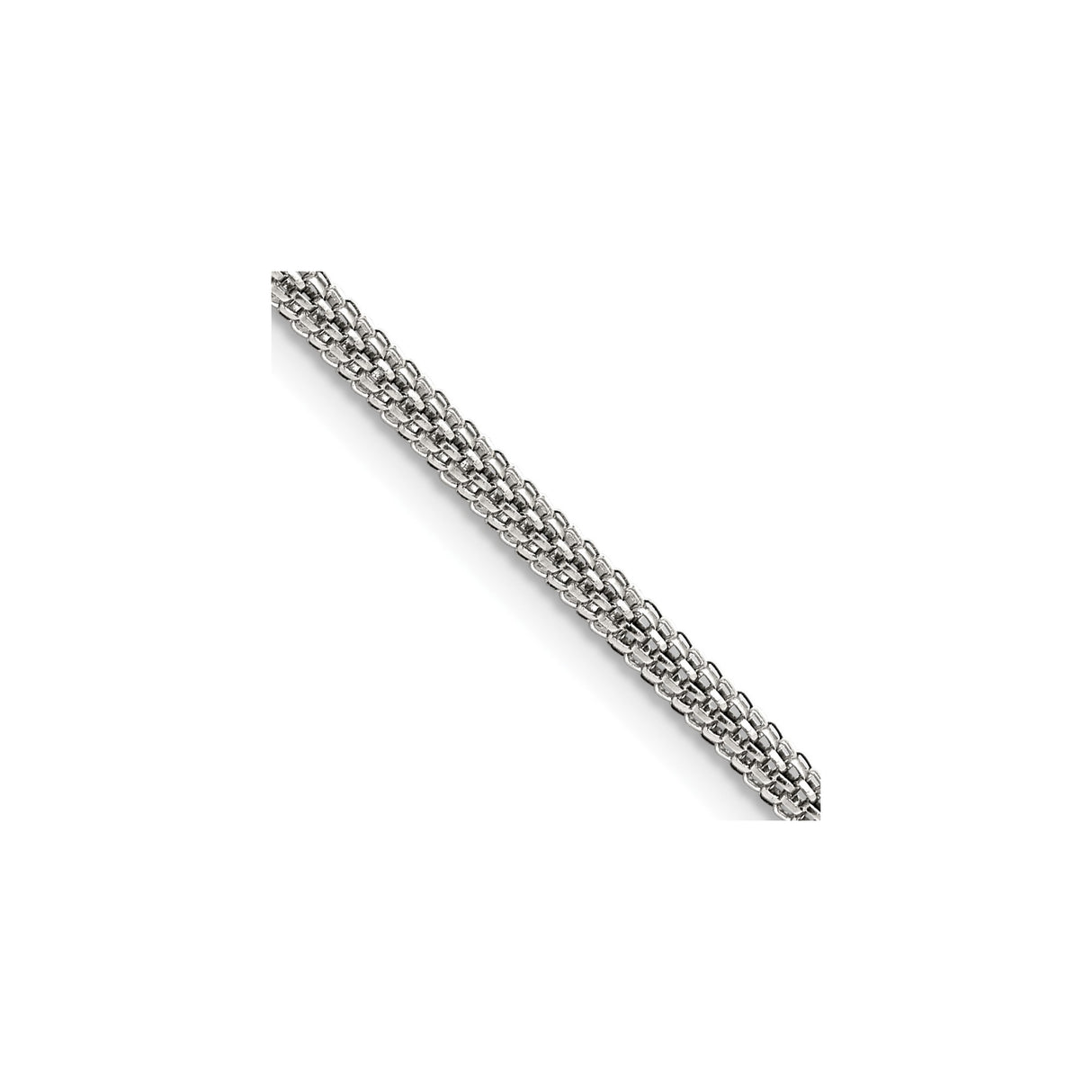 Stainless Steel 3.2 mm Polished Chain Necklace detail view