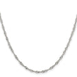 Stainless Steel 2.5 mm Singapore Chain Necklace, Polished