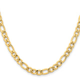 Stainless Steel 6.3 mm Figaro Chain Necklace, Polished