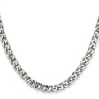 Stainless Steel 5.5 mm Franco Chain Necklace, Polished