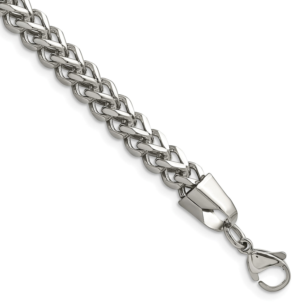 Stainless Steel 5.5 mm Franco Chain Bracelet, Polished