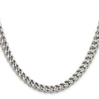 Stainless Steel 6.75 mm Franco Chain Necklace, Polished