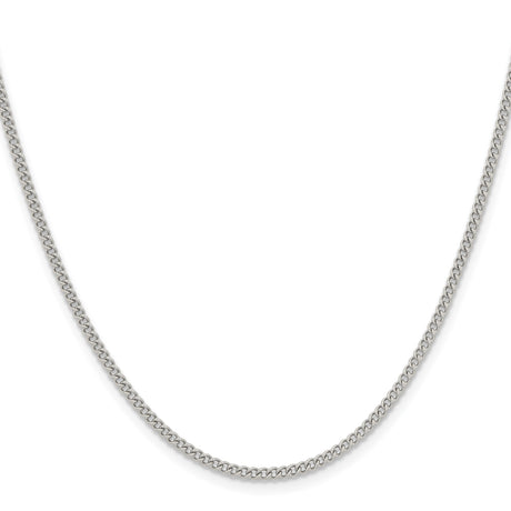Stainless Steel 2.25 mm Curb Chain Necklace, Polished