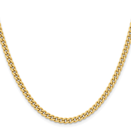 Stainless Steel 4 mm Curb Chain Necklace, Polished
