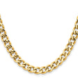 Stainless Steel 7.5 mm Curb Chain Necklace, Polished