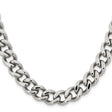 Stainless Steel 11.5 mm Curb Chain Necklace, Polished