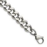 Stainless Steel 11.5 mm Curb Chain Bracelet, Polished