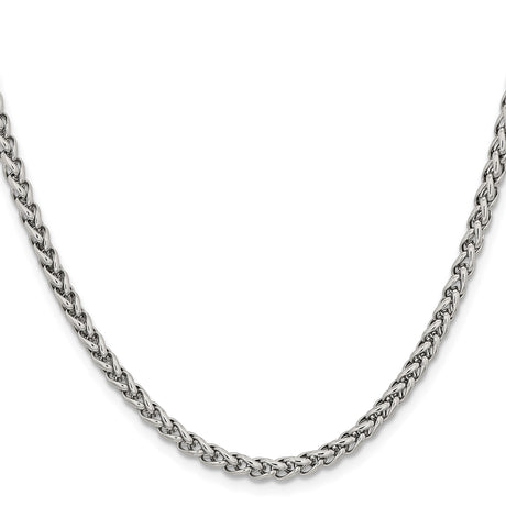 Stainless Steel 4 mm Polished Chain Necklace
