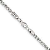 Stainless Steel 4 mm Polished Chain Necklace alternate angle