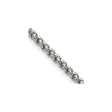 Stainless Steel 4 mm Polished Chain Necklace detail view