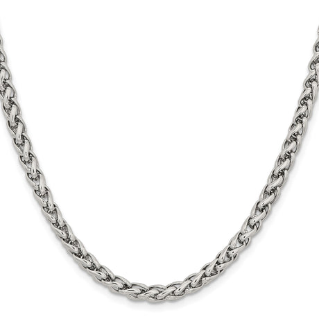 Stainless Steel 5 mm Polished Chain Necklace