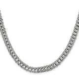 Stainless Steel 7 mm Polished Chain Necklace