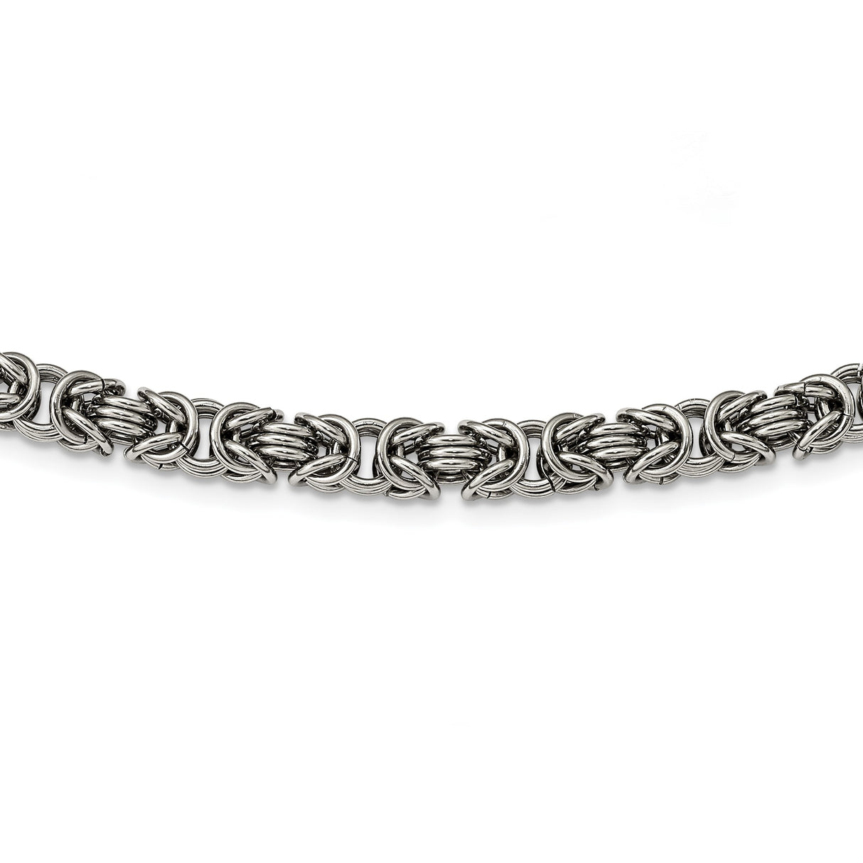 Stainless Steel 7 mm Polished Chain Necklace alternate angle