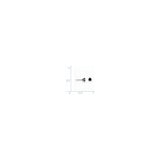 14k White Gold Stud Earrings with Round Black Diamonds, Three-Prong Minimalist Design