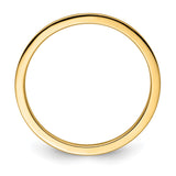 14k Yellow Gold Flat wedding band ring alternate angle