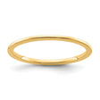 14k Yellow Gold Domed wedding band ring