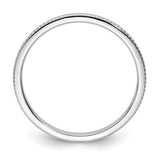 14k White Gold wedding band ring alternate angle