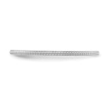 14k White Gold wedding band ring detail view