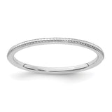 14k White Gold wedding band ring