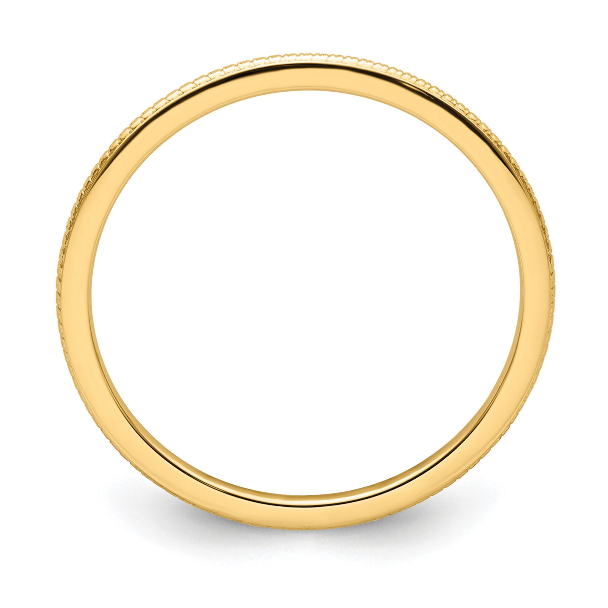 14k Yellow Gold wedding band ring alternate angle
