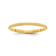 14k Yellow Gold Milgrain wedding band ring