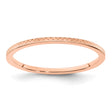 14k Rose Gold wedding band ring
