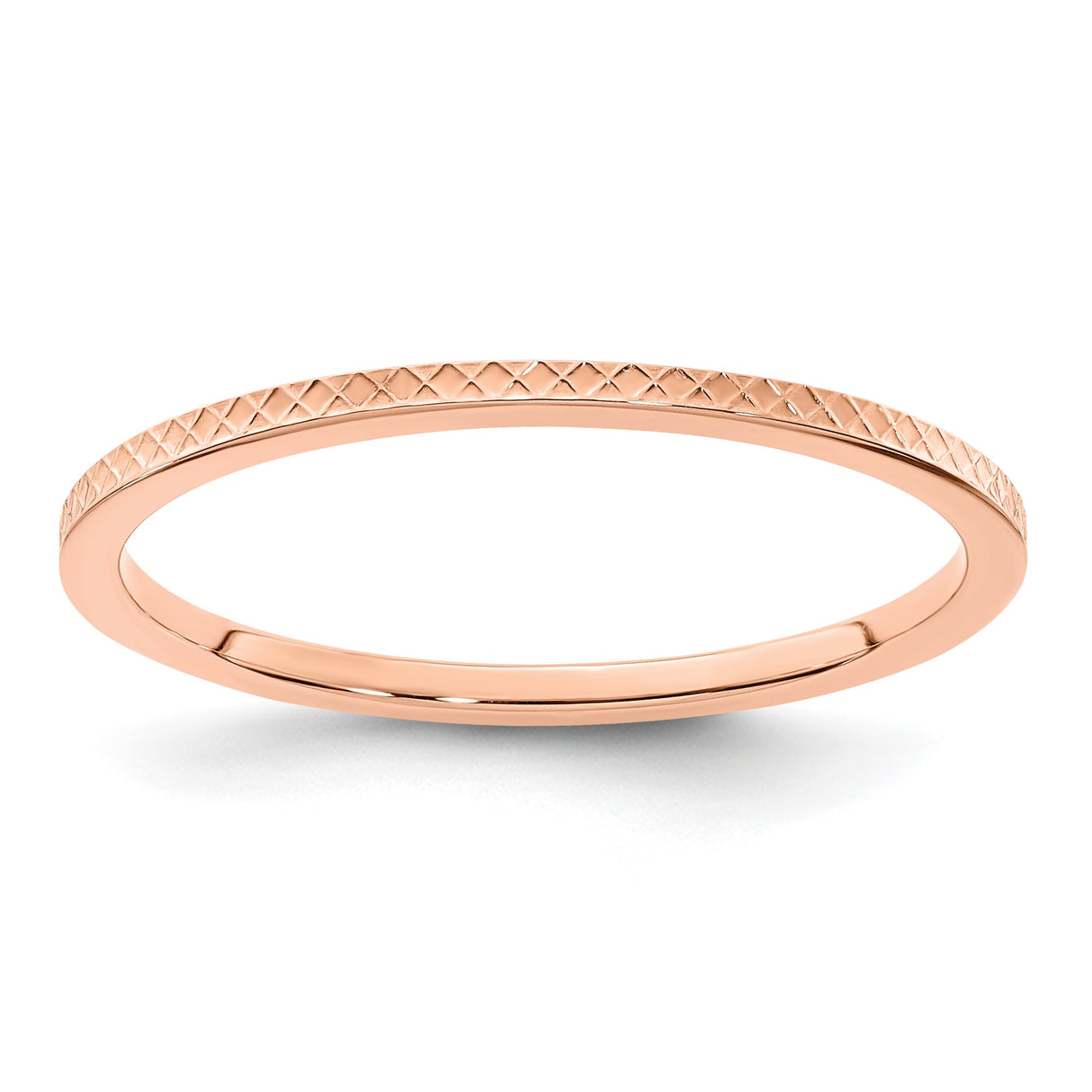 14k Rose Gold wedding band ring