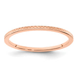 14k Rose Gold wedding band ring