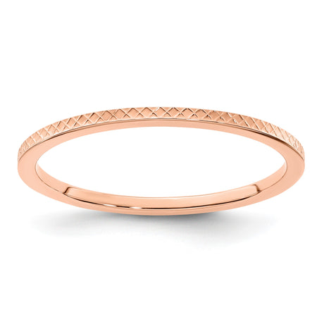 14k Rose Gold wedding band ring