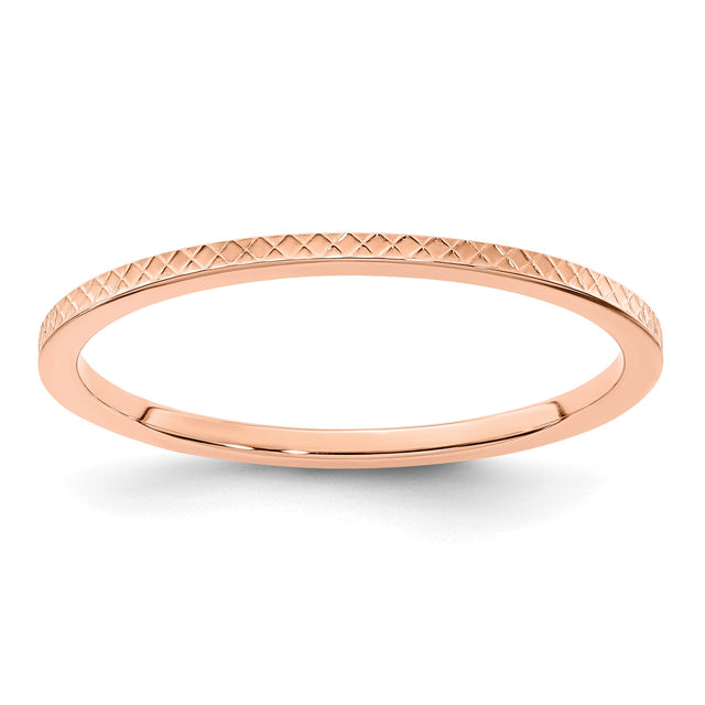 14k Rose Gold wedding band ring
