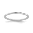 14k White Gold wedding band ring