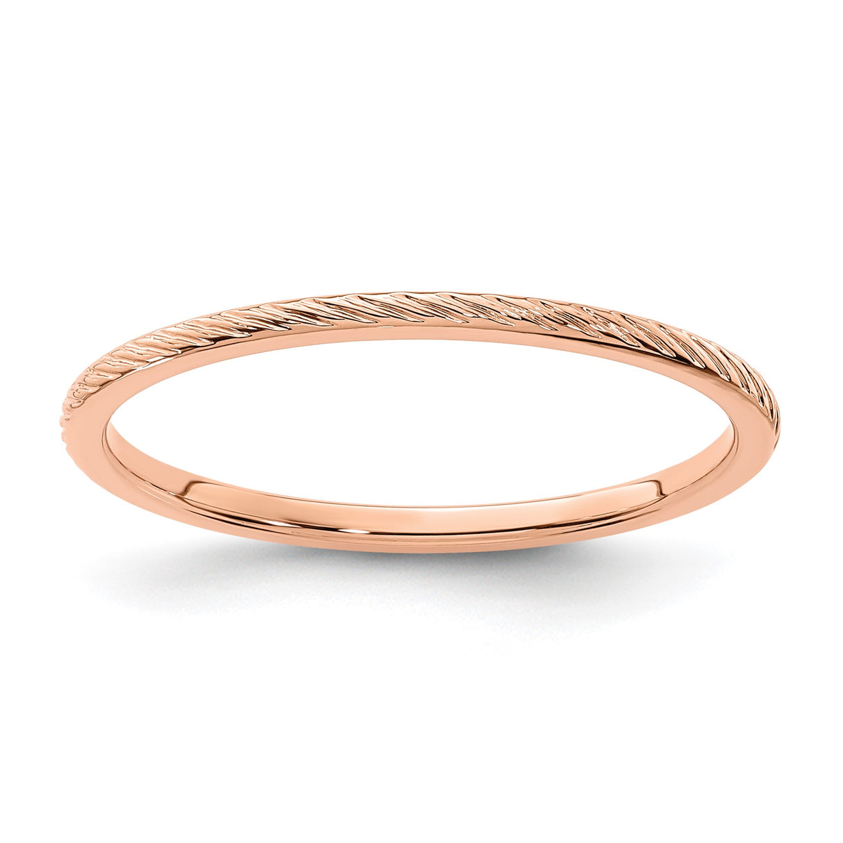 14k Rose Gold wedding band ring