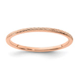 14k Rose Gold wedding band ring