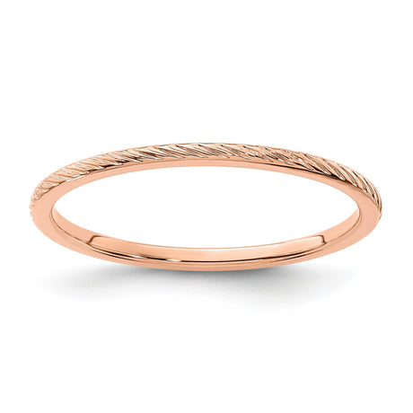 14k Rose Gold wedding band ring