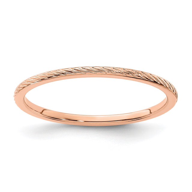 14k Rose Gold wedding band ring