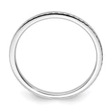 14k White Gold wedding band ring alternate angle