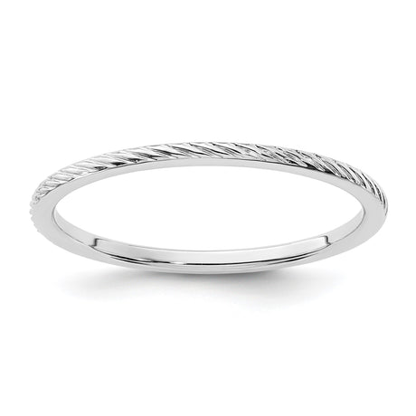 14k White Gold wedding band ring