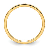 14k Yellow Gold wedding band ring alternate angle