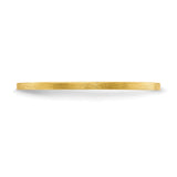 14k Yellow Gold Satin, Flat wedding band ring detail view