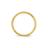 14k Yellow Gold wedding band ring alternate angle