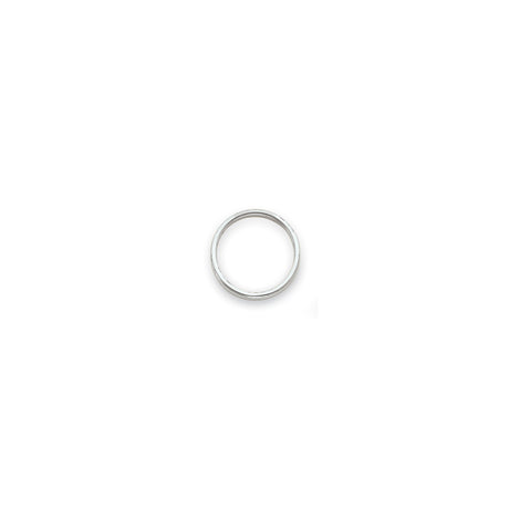 14k White Gold wedding band ring alternate angle