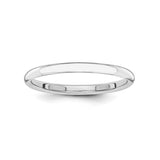 14k White Gold wedding band ring