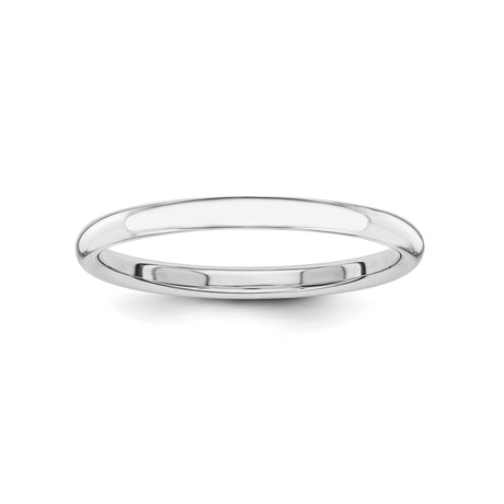 14k White Gold wedding band ring