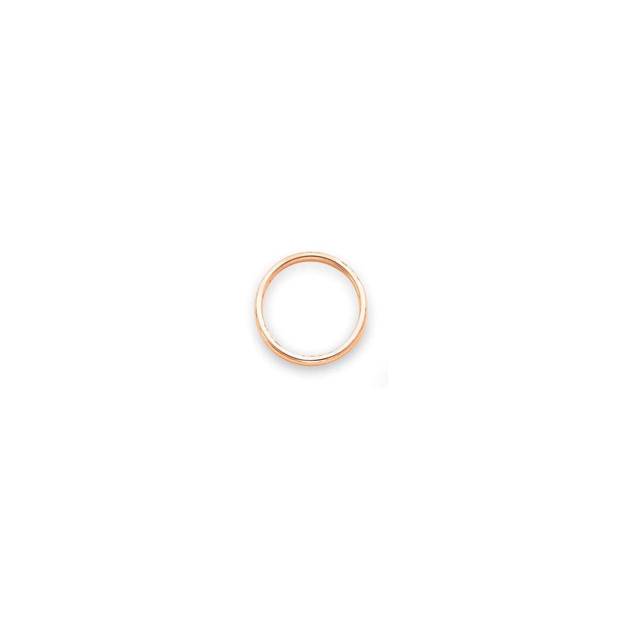 10k Rose Gold wedding band ring alternate angle