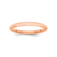 10k Rose Gold wedding band ring