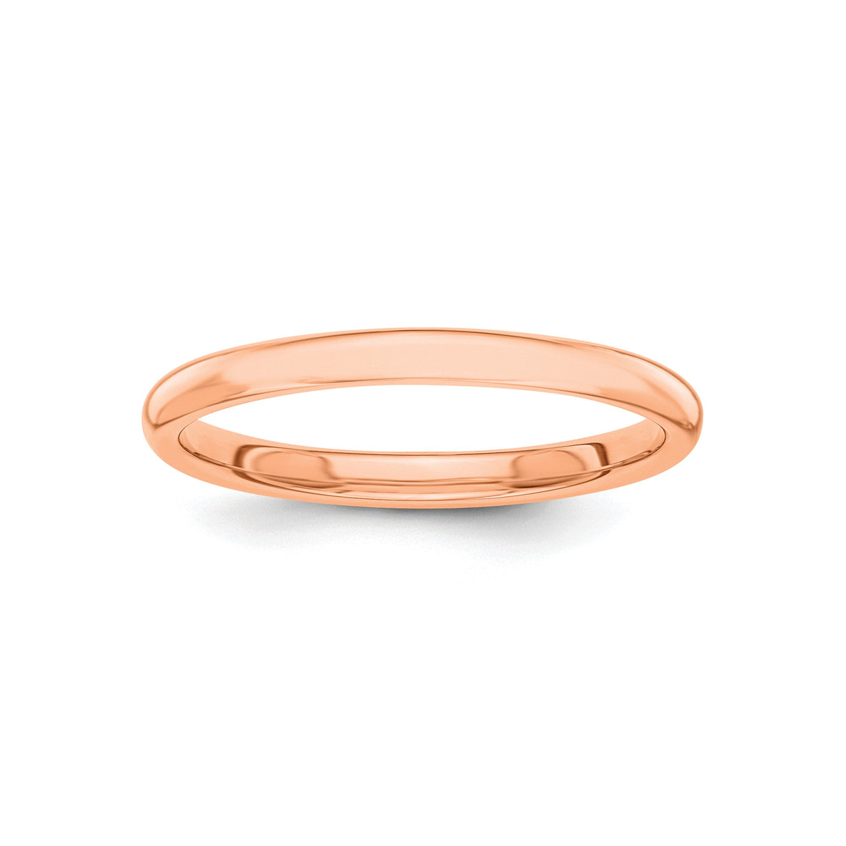 10k Rose Gold wedding band ring